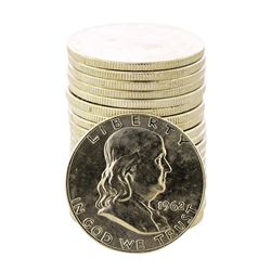 Roll of (20) Brilliant Uncirculated 1962-D Franklin Half Dollar Coins
