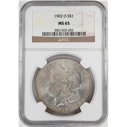 1902-O $1 Morgan Silver Dollar Coin NGC MS65