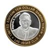 Image 1 : .999 Silver Las Vegas Club $10 Casino Limited Edition Gaming Token