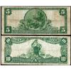Image 2 : Set of 1902 PB $5/10 Washington Park NB Chicago, IL CH# 3916 National Currency Notes