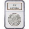 Image 1 : 1888 $1 Morgan Silver Dollar Coin NGC MS65