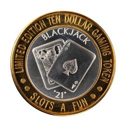 .999 Silver Slots A Fun Casino Las Vegas, NV $10 Limited Edition Casino Gaming Token
