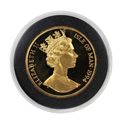 1994 Proof Isle of Man 5 Ounce .9999 Fine Gold Coin