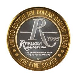 .999 Silver Riviera Hotel & Casino Las Vegas $10 Casino Limited Edition Gaming Token