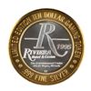 Image 1 : .999 Silver Riviera Hotel & Casino Las Vegas $10 Casino Limited Edition Gaming Token