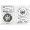 Image 2 : 2019 Pride of Nations American Eagle & Canadian Maple Leaf Coin Set PCGS PR70 Signed