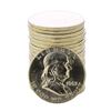 Image 1 : Roll of (20) Brilliant Uncirculated 1963-D Franklin Half Dollar Coins