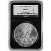 Image 1 : 2013 $1 American Silver Eagle Coin NGC MS70 Black Core