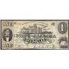 Image 1 : 1863 $1 State of Alabama Obsolete Banknote