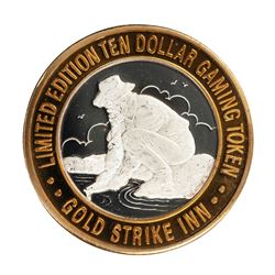 .999 Silver Gold Strike Inn Boulder City, Nevada $10 Limited Edition Casino Gaming Token