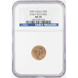 2007 $5 American Gold Eagle Coin NGC MS70 Early Releases