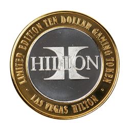 .999 Silver Hilton Las Vegas, Nevada $10 Casino Limited Edition Gaming Token