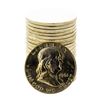 Image 1 : Roll of (20) Brilliant Uncirculated 1961-D Franklin Half Dollar Coins