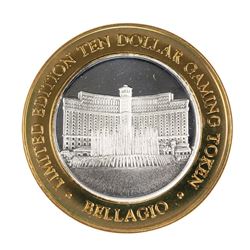.999 Silver Bellagio Las Vegas, NV $10 Casino Limited Edition Gaming Token
