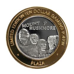 .999 Fine Silver Plaza Casino Las Vegas, NV $10 Limited Edition Gaming Token