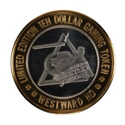 .999 Silver Westward Ho Casino Las Vegas $10 Casino Limited Edition Gaming Token
