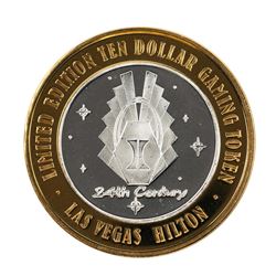 .999 Silver Hilton Las Vegas, Nevada $10 Casino Limited Edition Gaming Token