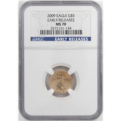 2009 $5 American Gold Eagle Coin NGC MS70 Early Releases