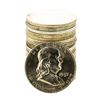 Image 1 : Roll of (20) Brilliant Uncirculated 1957-D Franklin Half Dollar Coins