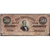 Image 1 : 1864 $50 Confederate States of America Note