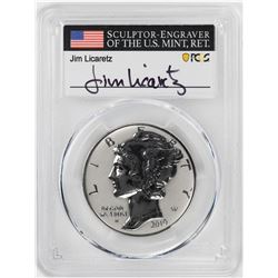 2019-W $25 Rev. Proof Palladium Eagle PCGS PR70 First Day Issue Jim Licaretz Signature