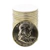 Image 1 : Roll of (20) Brilliant Uncirculated 1962-D Franklin Half Dollar Coins
