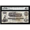 Image 1 : 1862 $100 Confederate States of America Note T-40 PMG Choice Uncirculated 63EPQ