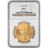 Image 1 : 1922 $20 St. Gaudens Double Eagle Gold Coin NGC MS63