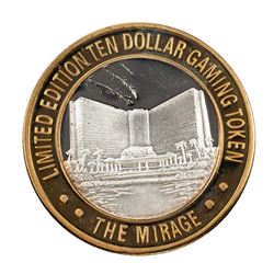 .999 Fine Silver Mirage Las Vegas, Nevada $10 Limited Edition Gaming Token