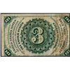 Image 2 : March 3, 1863 Third Issue Three Cent Fractional Currency Note