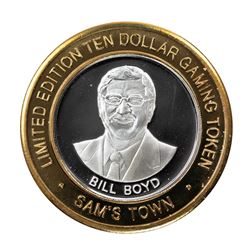 .999 Fine Silver Sam's Town Casino Las Vegas $10 Limited Edition Gaming Token