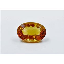12.58ct Oval Shape mandarine Citrine