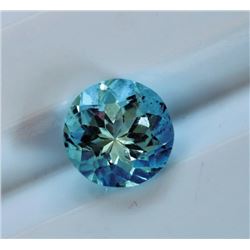 0.77ct Round Cut Aquamarine