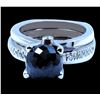 Image 1 : 7.50CT NATURAL Black Diamond 14K W/G RING