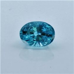 1.68ct Oval Shape blue Zircon