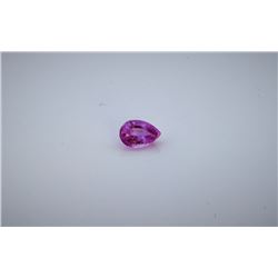 0.66ct Pear Shape Natural Ceylon Pink Sapphire