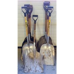 LOT OF 11 ASSORTED METAL SCOOP SHOVELS