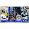 Image 1 : 4 TRAYS OF ELECTRICAL COMPONENTS INCL: BUTTONS,