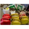 Image 1 : PALLET OF ASSORTED JERRY CANS, PROPANE TANKS,
