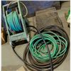 Image 1 : HOSE REEL W/ 2 GARDEN HOSES & 2 WATER HOSES