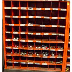 METAL PART ORGANIZER  W/ CONTENTS INCL: PIPE