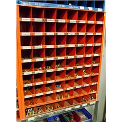 METAL PART ORGANIZER  W/ CONTENTS INCL: PIPE
