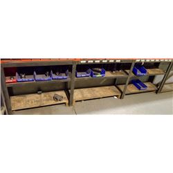 2 TIER METAL SHELVING UNIT W/ PIPE NIPPLES