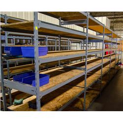 LOT OF 6 SECTIONS OF E-Z RECT SHELVING
