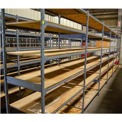 LOT OF 6 SECTIONS OF E-Z RECT SHELVING