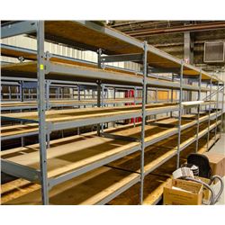 LOT OF 6 SECTIONS OF E-Z RECT SHELVING