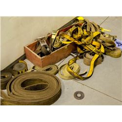LOT OF ASSORTED RATCHET TIE-DOWNS