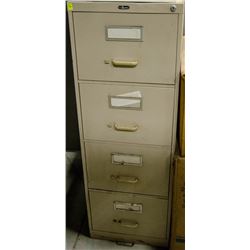 4 DRAWER METAL FILING CABINET