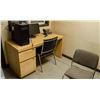 Image 1 : OFFICE CONTENTS INCL: COMPUTER, MONITOR, DESK &