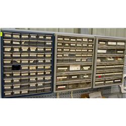 LOT OF 3 BOLT ORGANIZERS W/ CONTENTS